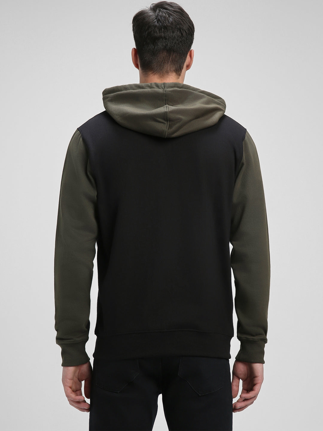 Dennis Lingo Men's Black  Full Sleeves Zipper hoodie Sweatshirt