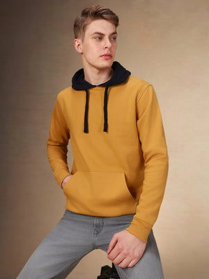 Men's Colourblocked Full Sleeves Hoodie