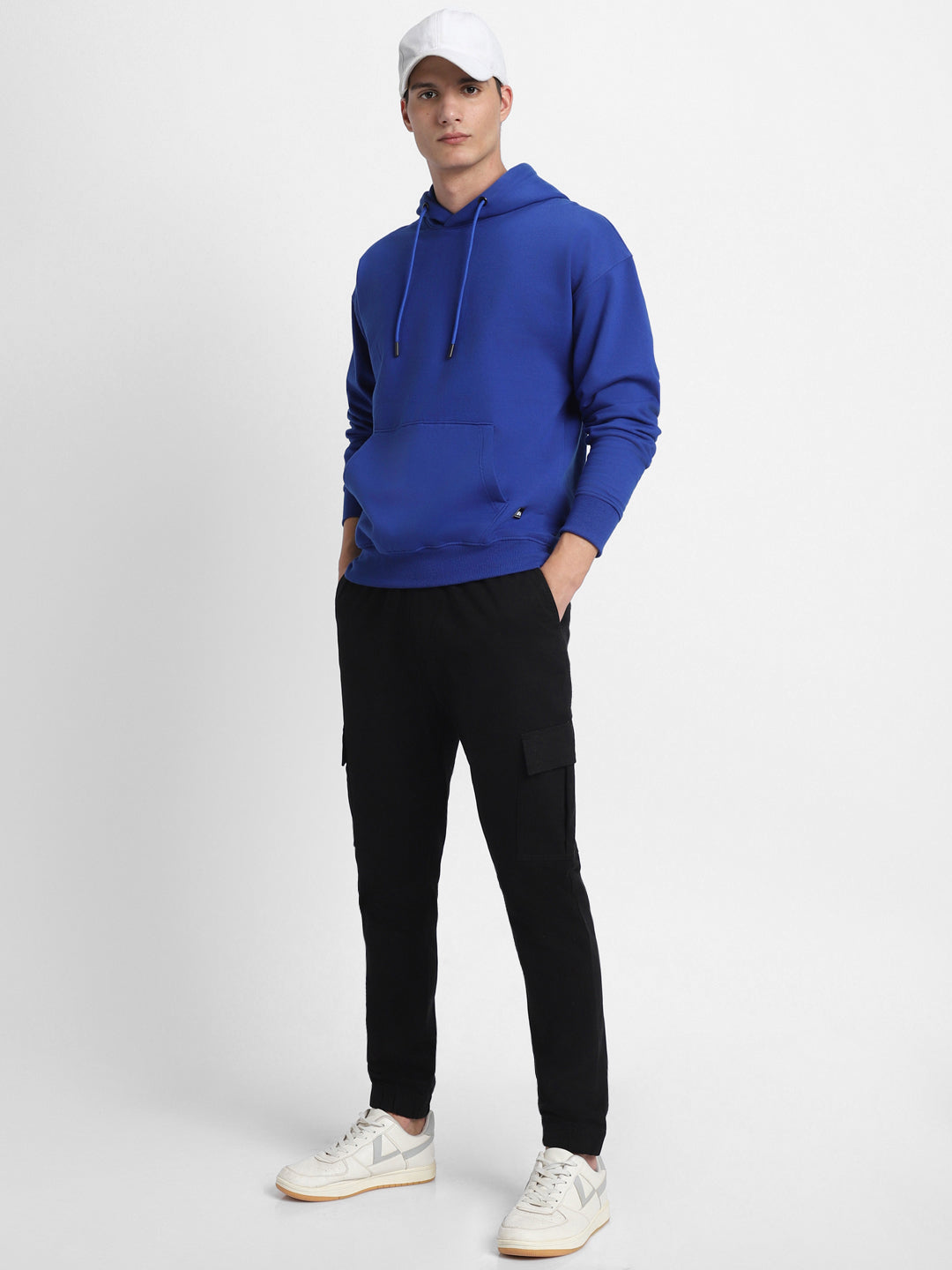 Men's Blue Full Sleeves Hoodie