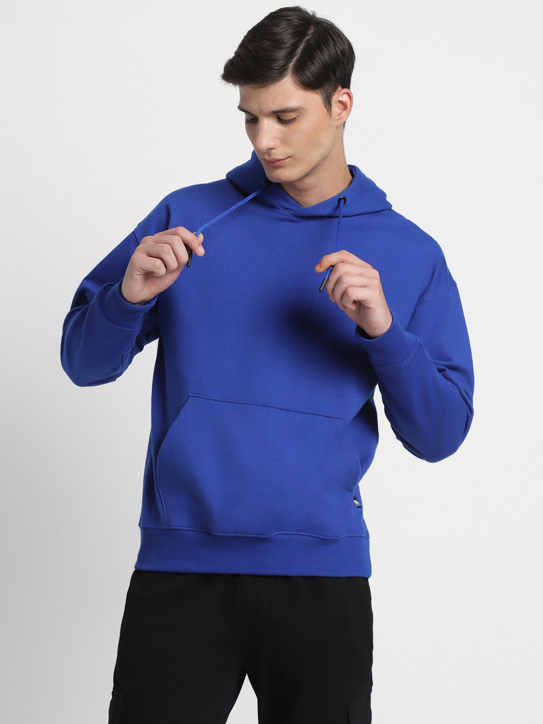 Men's Blue Full Sleeves Hoodie