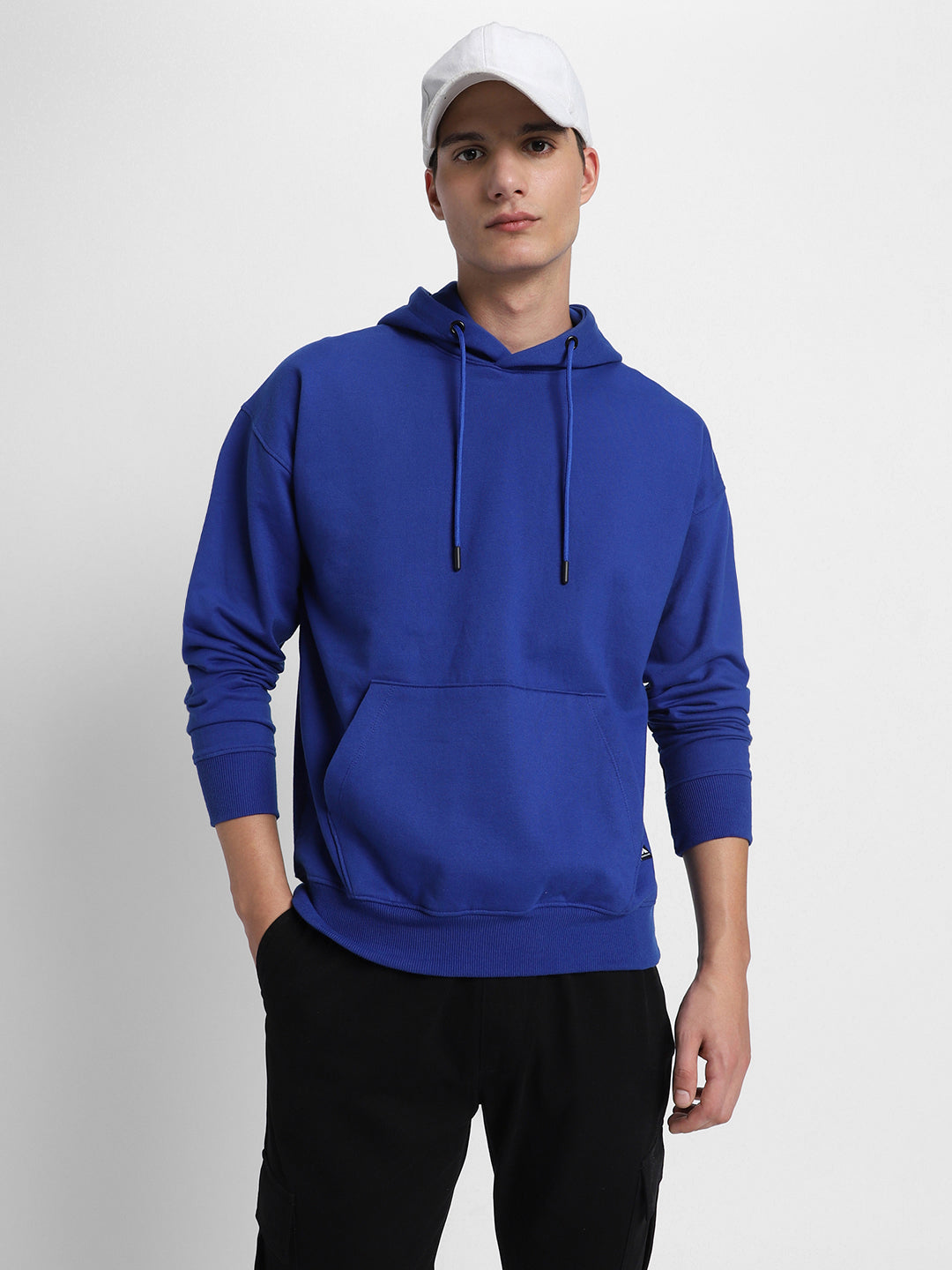 Men's Blue Full Sleeves Hoodie
