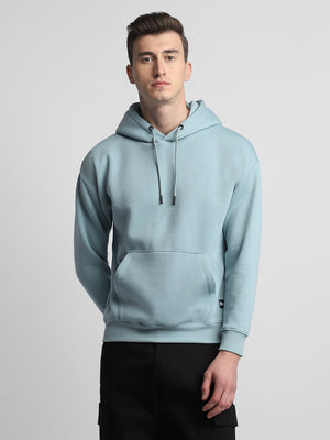 Men's Sea Green Full Sleeves Hoodie