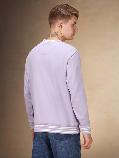 Men's Solid Round Neck Full Sleeves Regular Fit Sweatshirt