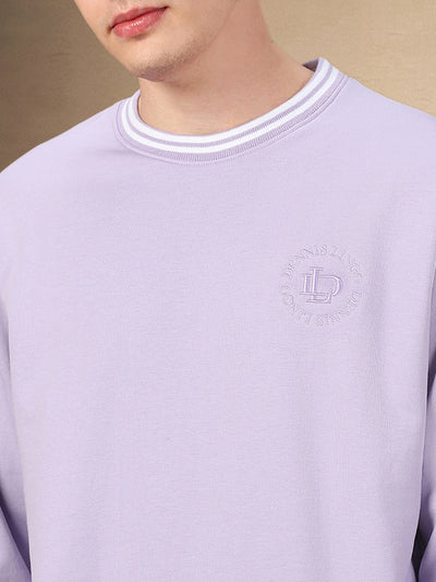 Men's Solid Round Neck Full Sleeves Regular Fit Sweatshirt