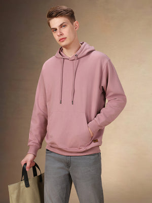 Men's Solid Hooded Full Sleeves Regular Fit Hoodie