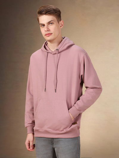 Men's Solid Hooded Full Sleeves Regular Fit Hoodie