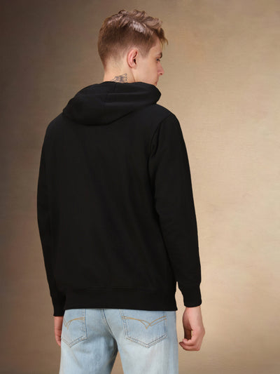 Men's Solid Hooded Full Sleeves Regular Fit Hoodie
