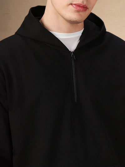 Men's Solid Hooded Full Sleeves Regular Fit Hoodie
