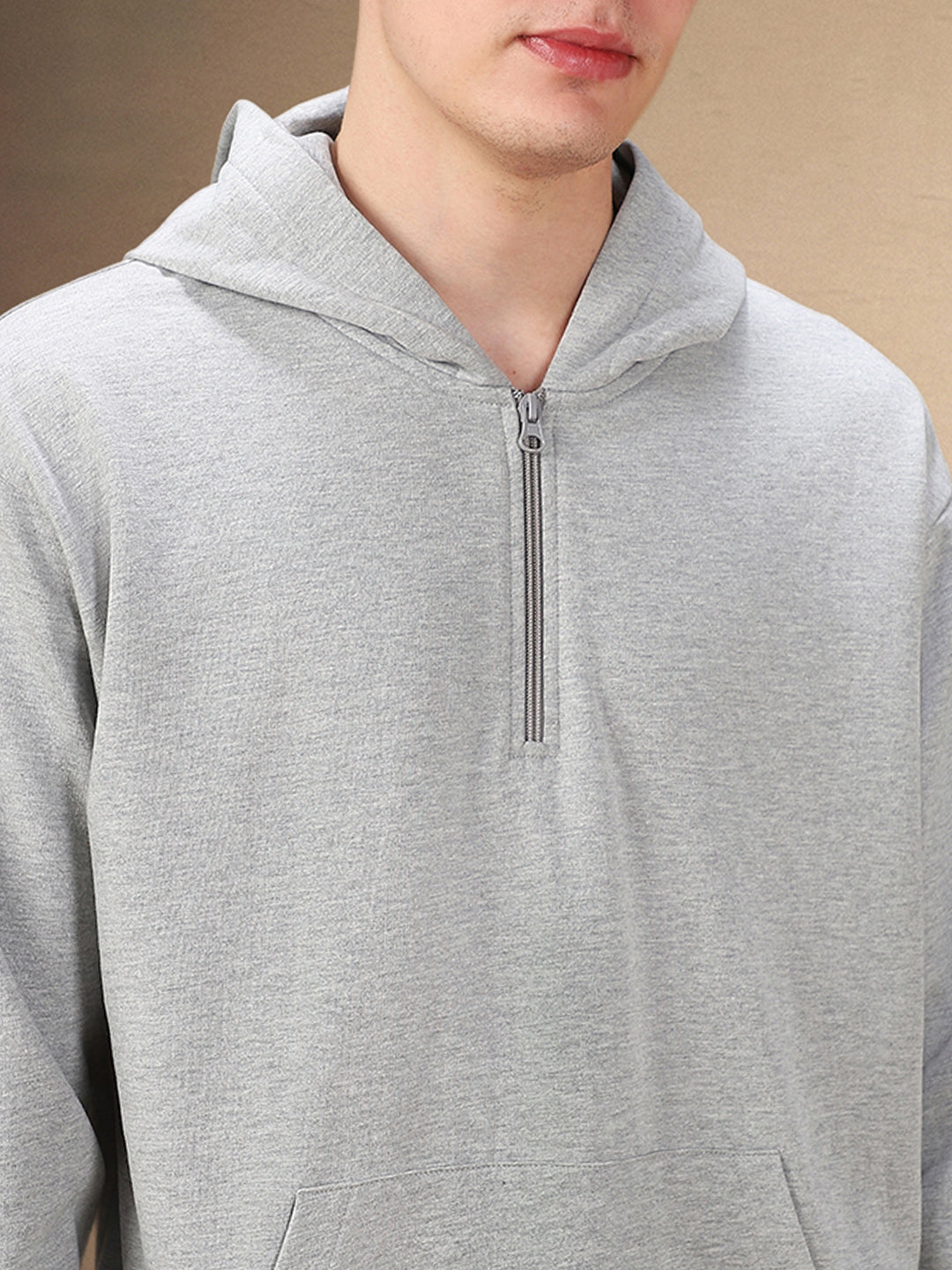 Men's Solid Hooded Full Sleeves Regular Fit Hoodie