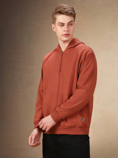 Men's Solid Hooded Full Sleeves Regular Fit Hoodie