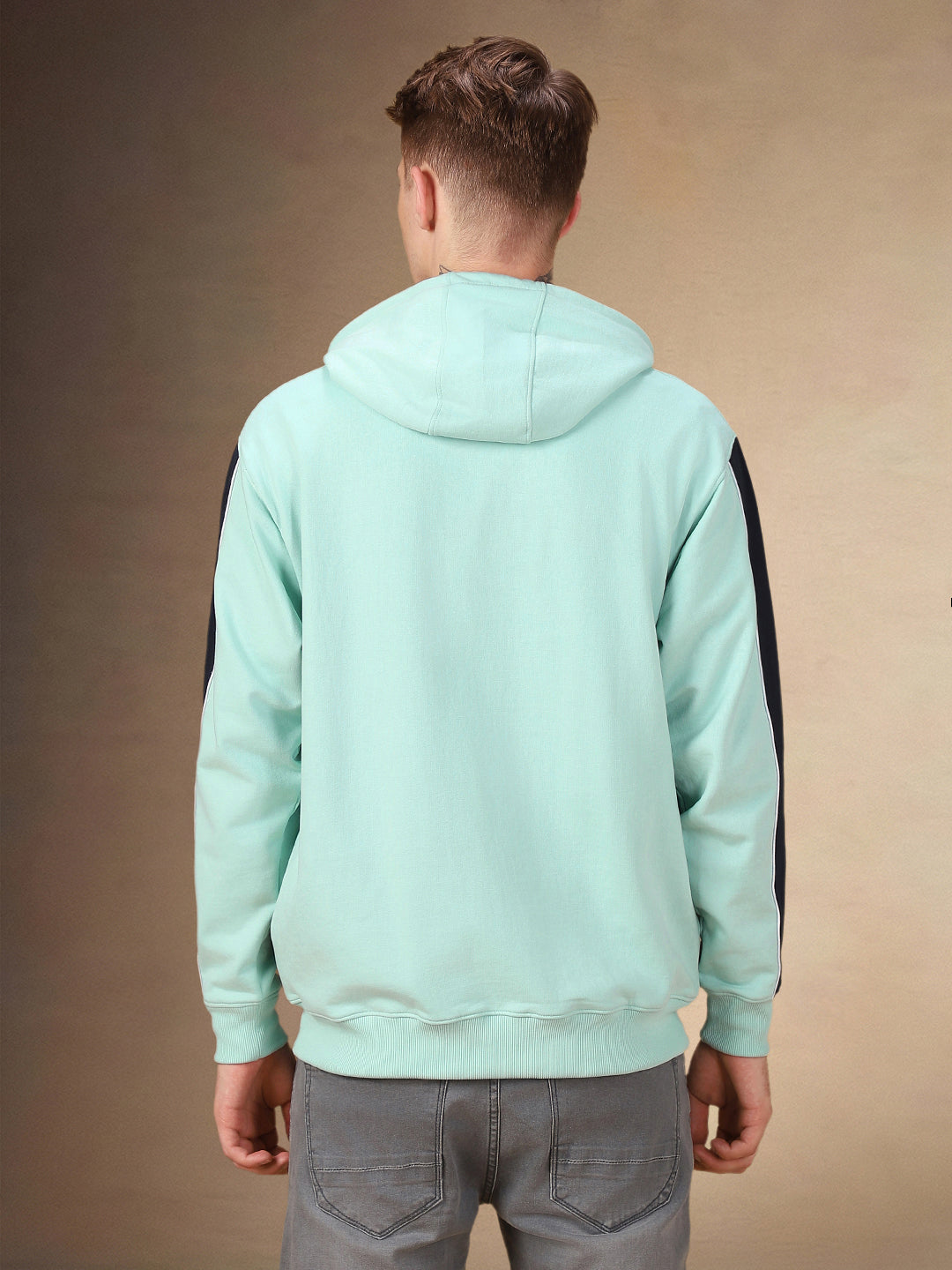 Men's Solid Hooded Full Sleeves Regular Fit Hoodie