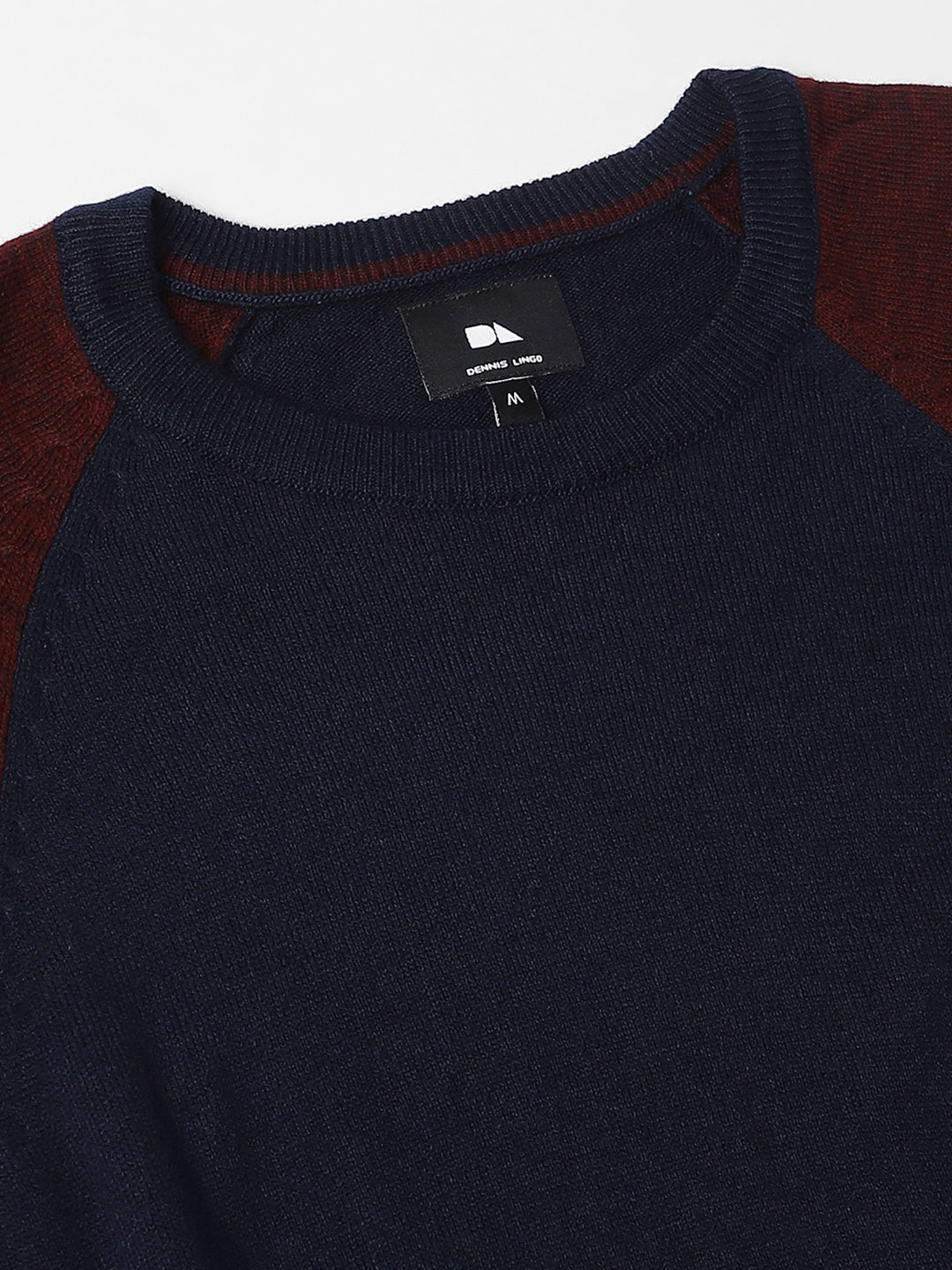 Men's Round Neck Colorblock Pullover Sweater