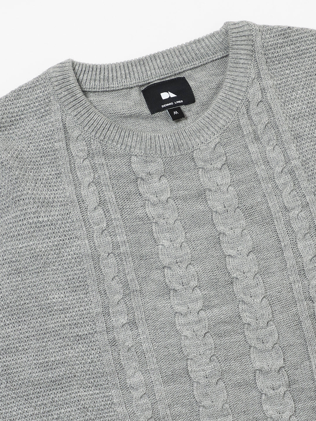 Men's Cable Knit Acrylic Pullover Sweaters