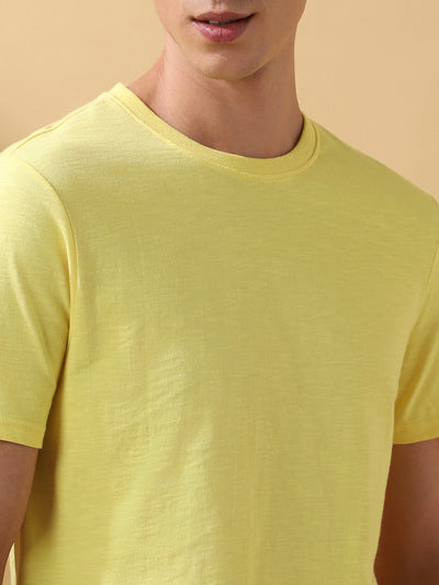 Men's Printed Round Neck Half Sleeves T-shirt