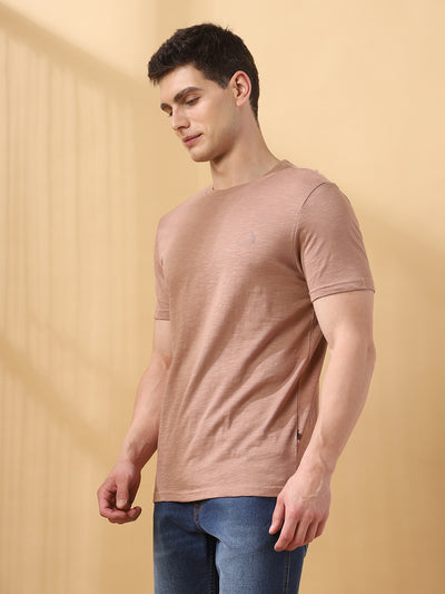 Men's Solid Round Neck Half Sleeves T-shirt