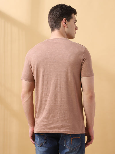 Men's Solid Round Neck Half Sleeves T-shirt