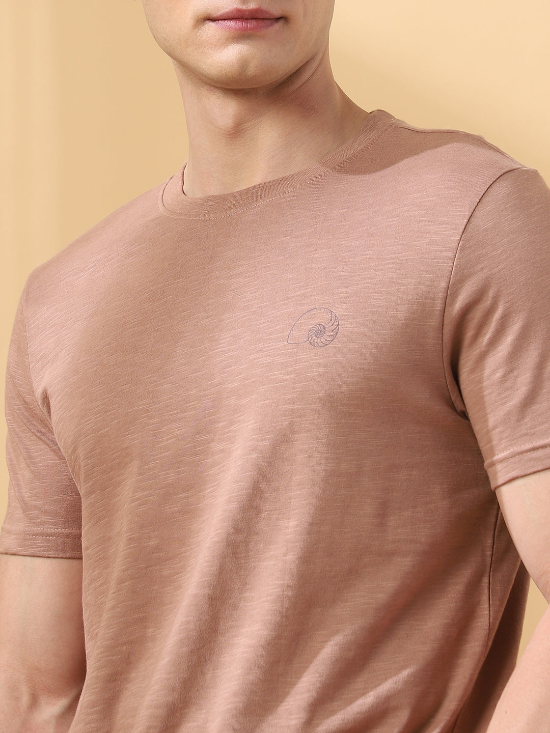 Men's Solid Round Neck Half Sleeves T-shirt