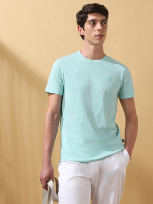 Men's Solid Round Neck Half Sleeves T-shirt