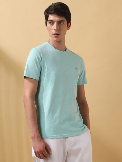Men's Solid Round Neck Half Sleeves T-shirt