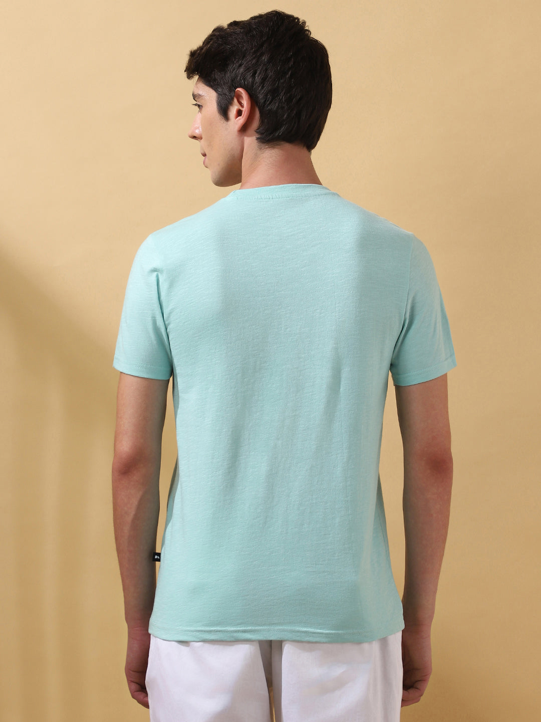 Men's Solid Round Neck Half Sleeves T-shirt