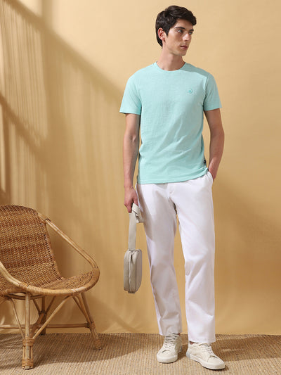 Men's Solid Round Neck Half Sleeves T-shirt