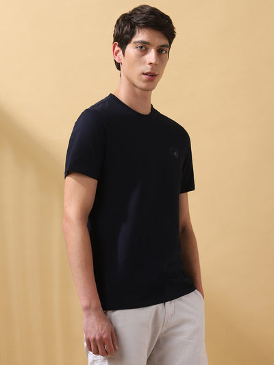 Men's Solid Round Neck Half Sleeves T-shirt