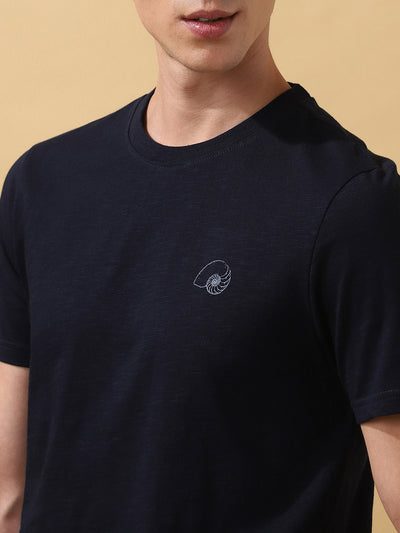 Men's Solid Round Neck Half Sleeves T-shirt