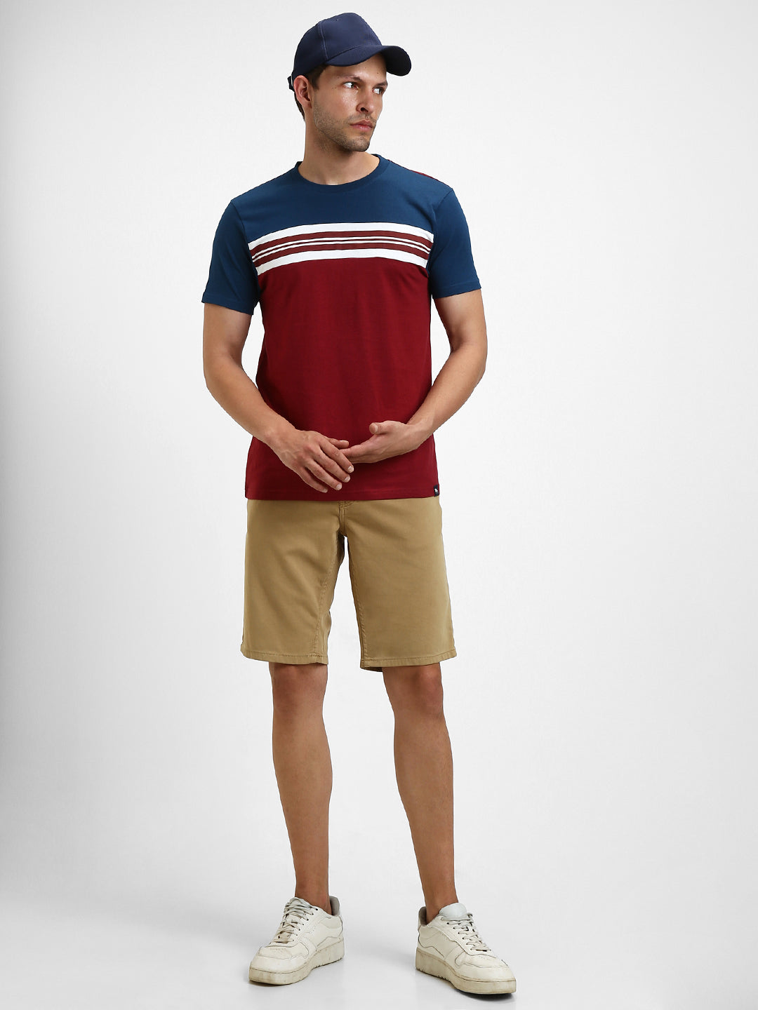 Men's Round neck stripes casual Tshirt