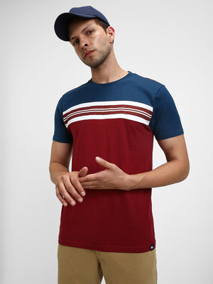 Men's Round neck stripes casual Tshirt