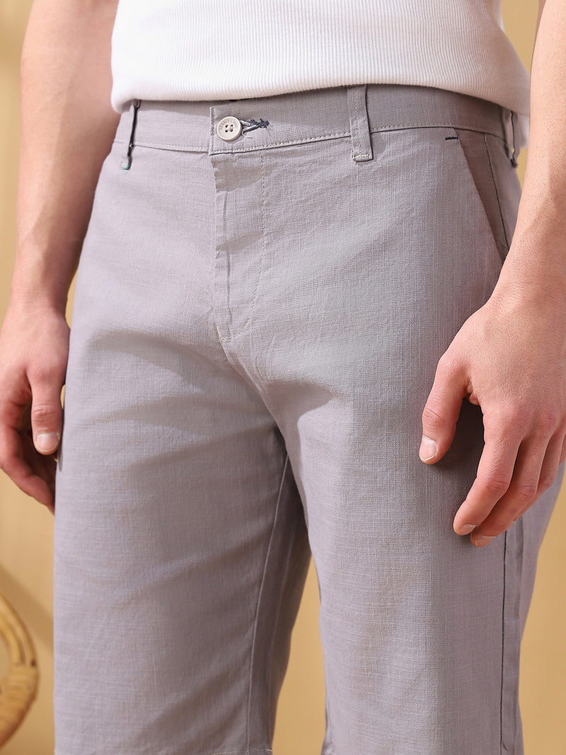 Men Solid Regular Fit Casual Knee Length Cotton Shorts