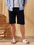 Men's Solid Regular Fit Casual Cotton Shorts