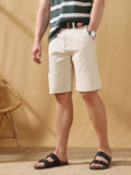 Men's Cotton Striped Regular Fit Knee length Shorts
