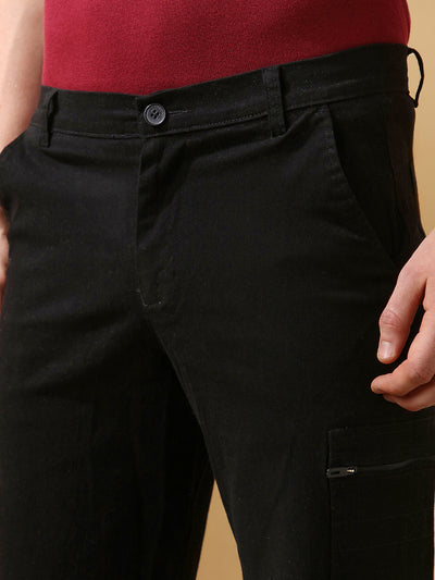 Men's Solid Casual Cargo Shorts