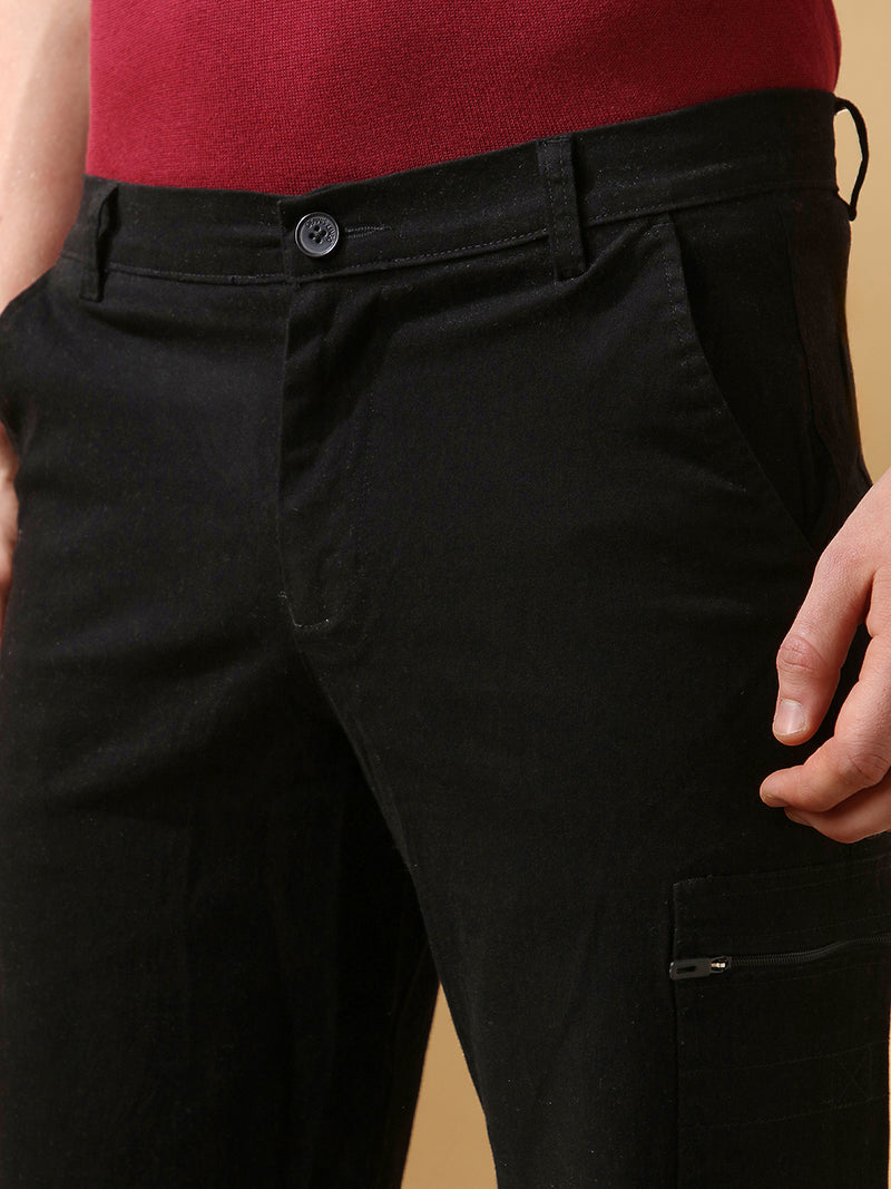Men's Solid Casual Cargo Shorts