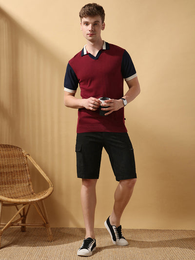 Men's Solid Casual Cargo Shorts