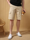 Men's Solid Casual Cargo Shorts