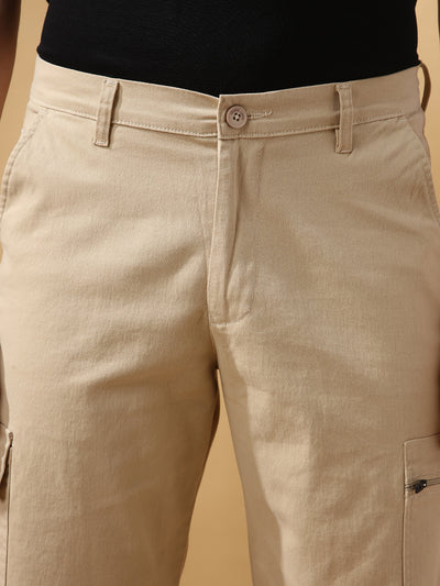 Men's Solid Casual Cargo Shorts