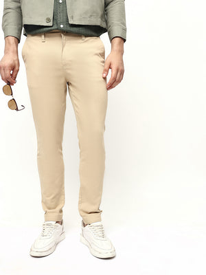 Men's Solid Slim Fit Chinos