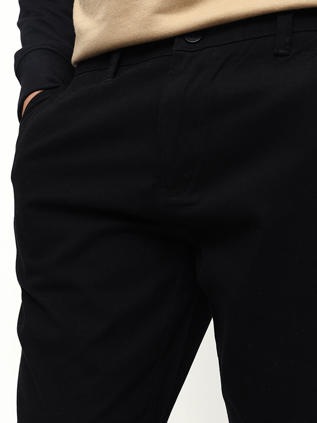Men's Solid Slim Fit Chinos