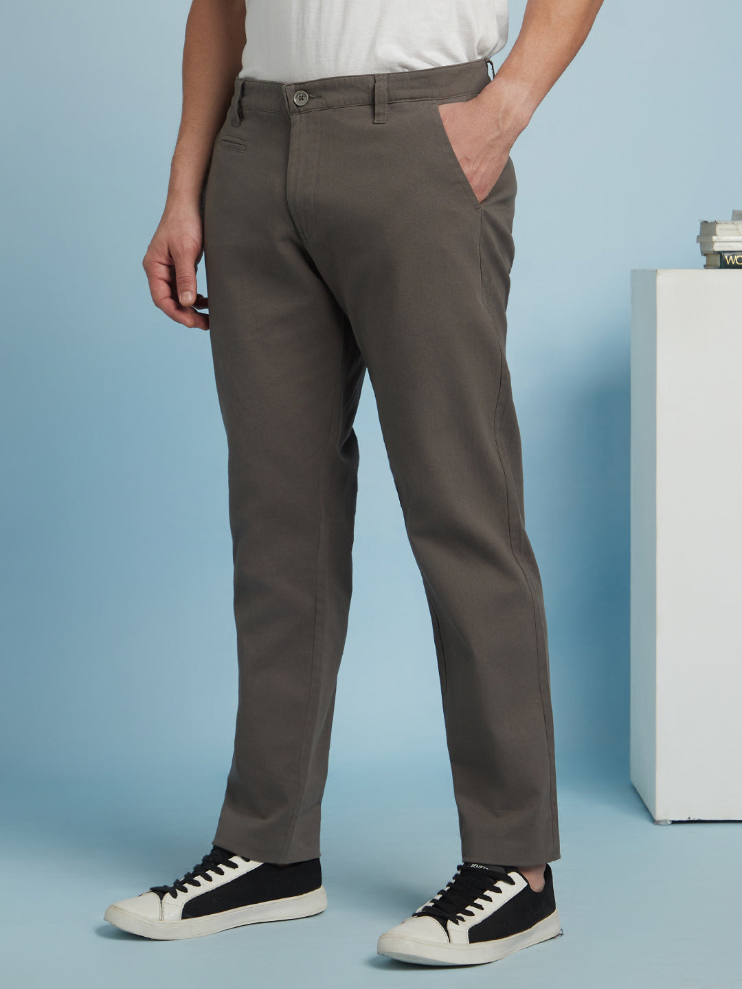 Men Aqua Straight Fit Chinos Trousers