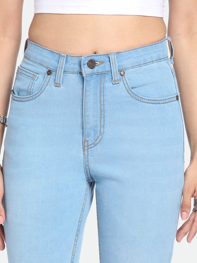 DL Woman Bootcut High-Rise Clean Look Light Fade Stretchable Jeans