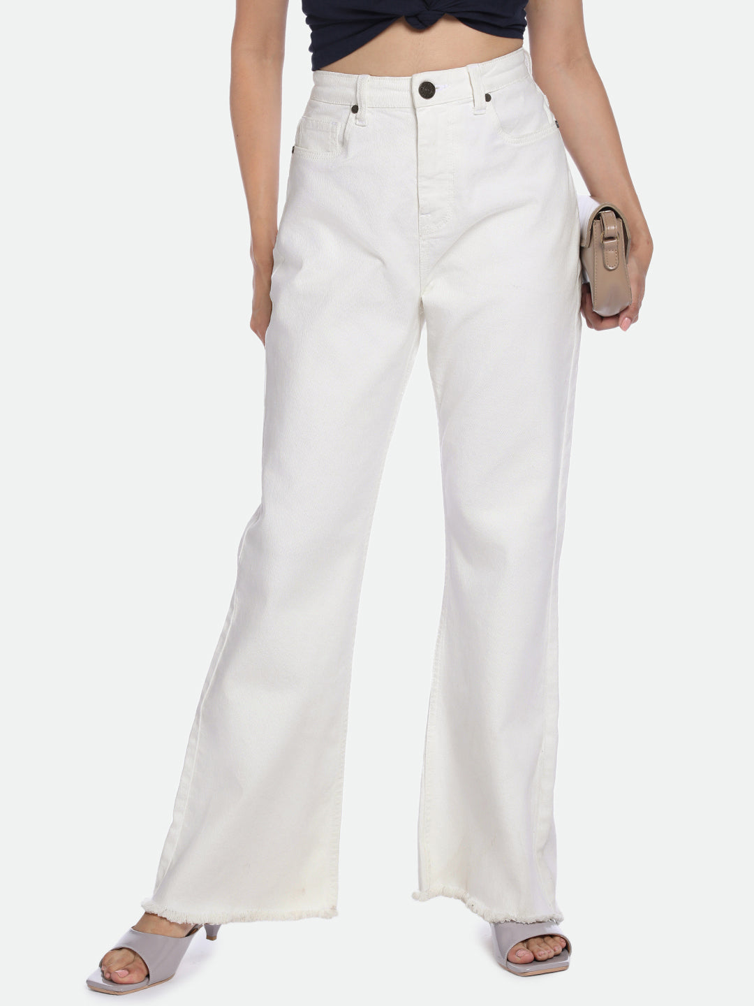 DL Woman White Bootcut Jeans