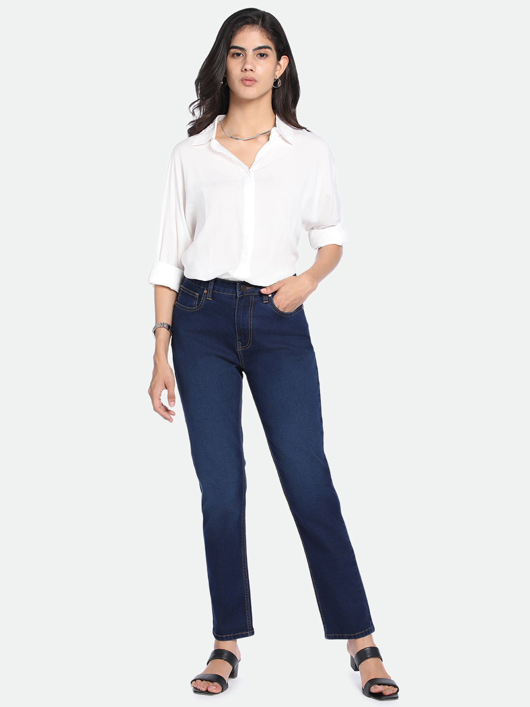 DL Woman Slim Fit High-Rise Clean Look Stretchable Jeans