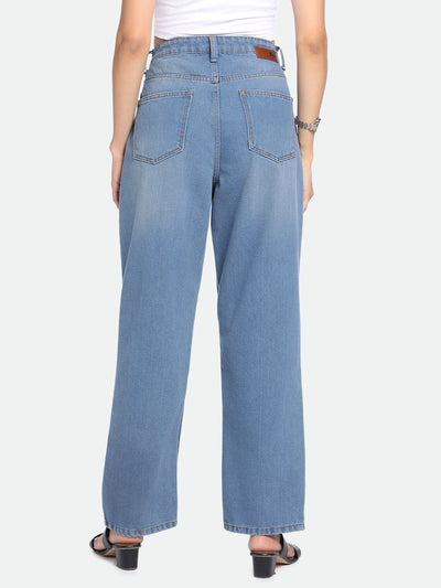 DL Woman Relaxed Fit High-Rise Clean Look Stretchable Jeans