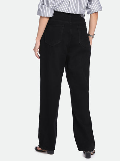 DL Woman Relaxed Fit High-Rise Clean Look Pure Cotton Jeans