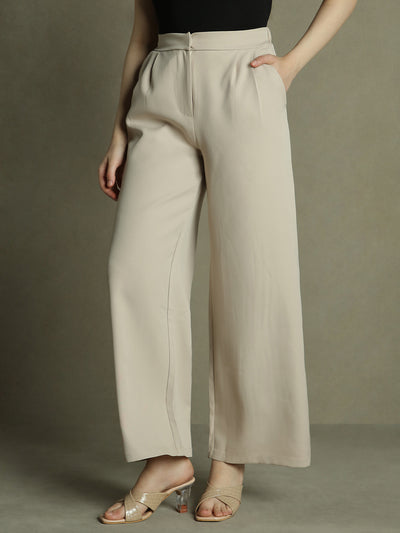 DL Woman Khaki Flared Trousers