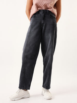 spring summer Women Comfort High-Rise Light Fade Cotton Jeans - High Star x Dennis Lingo