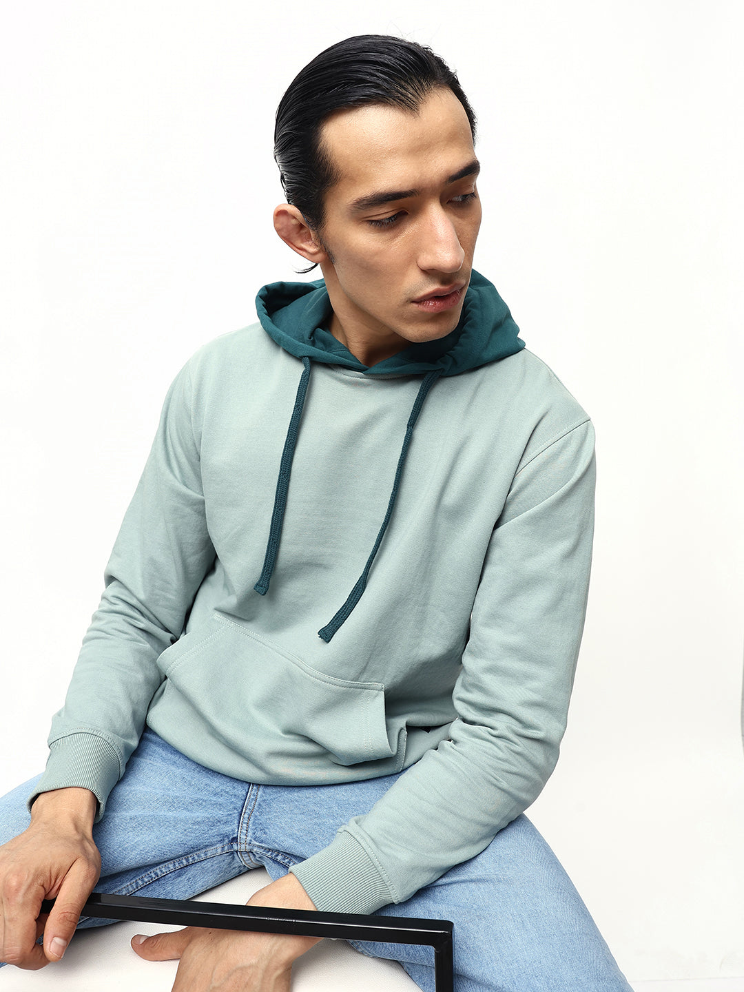 Men's Colorblock Full Sleeves Hoodie