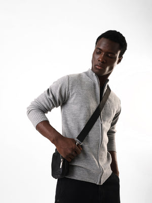 Men's Solid Regular Regular Fit High Neck Full Sleeves Sweater