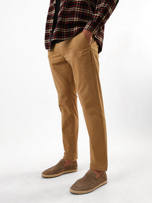 Men's Solid Slim Fit Chinos Trouser